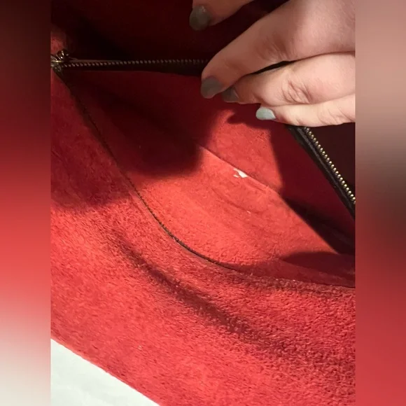 Vintage Coach Red Convertible Clutch #9365 - Picture 7 of 15